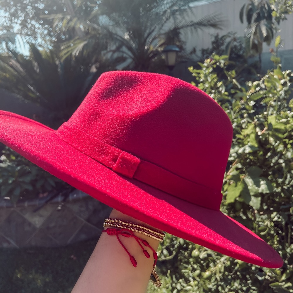 Wide brim fedora